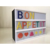 DIY Message box, LED Cinema Light Box Home Decor