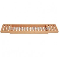 Royal Craft Luxury  Bamboo Wood Extendable Bathtub Caddy Tray