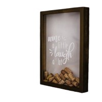 Wall Hanging Wood  Decoration Wine Cork Holder  Storage Shadow Box