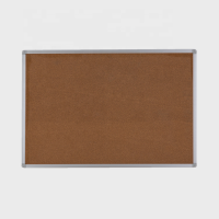 Fine grain wall mounted aluminum frame pin cork board