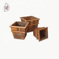 77132 Wooden Flower Pot