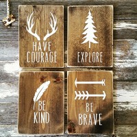 Woodland Nursery Rustic Cottage Home Wood Sign Country Home Wall Hanging Childrens Room Decor