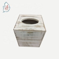 rustic wooden tissue holder