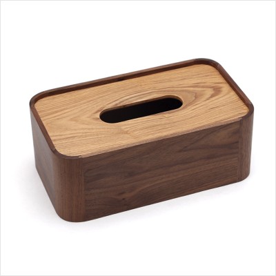 Creative Wooden Rounded Rectangle Tissue Paper Box