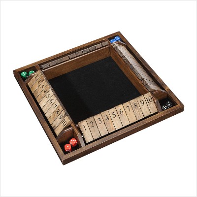 Factory Cheap Fancy Wooden Shut The Box Dice Game for Kids and Adults