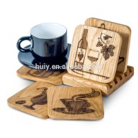 pine tableware handmade set of 5 wooden coasters for drinkers with holder