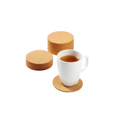 hot sale natural unfinished wood cork coaster drink cup mat