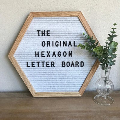 Factory custom rectangle wooden felt Letter message board with letters emojis wooden stand