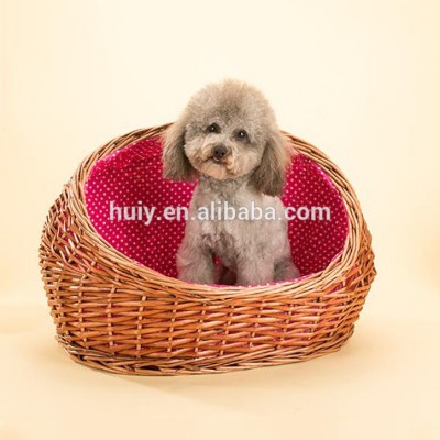 new comfortable indoor wicker pet house dog basket