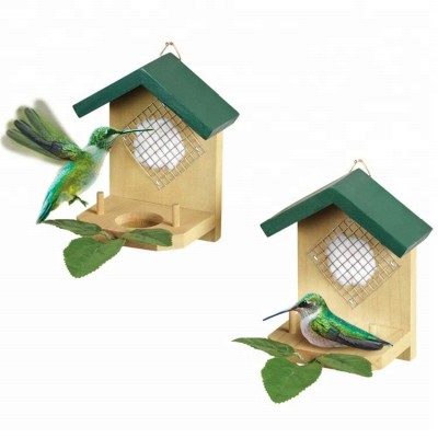 Garden wooden wild hanging humming bird nesters