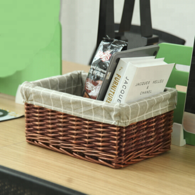 Hand-knitted fabric basket home furnishing display storage basket