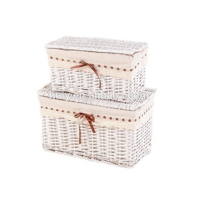 European style new design square wicker woven storage box