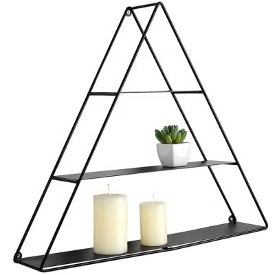 Factory directly custom rustic wire metal shelf rack metal wall display shelf